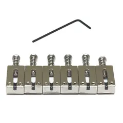 Graph Tech String Saver PG-8220-00 PRS Style Saddles, Brushed Steel, 6-Str