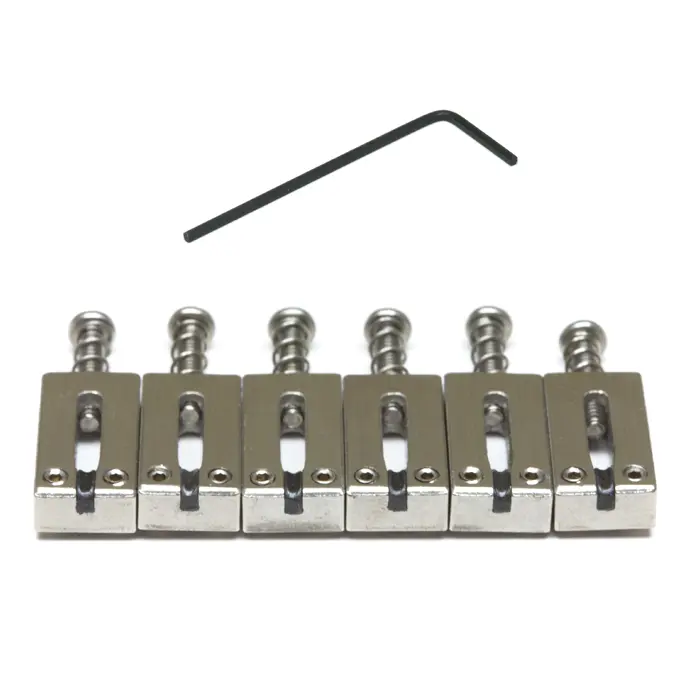 Graph Tech String Saver PG-8220-00 PRS Style Saddles, Brushed Steel, 6-Str 