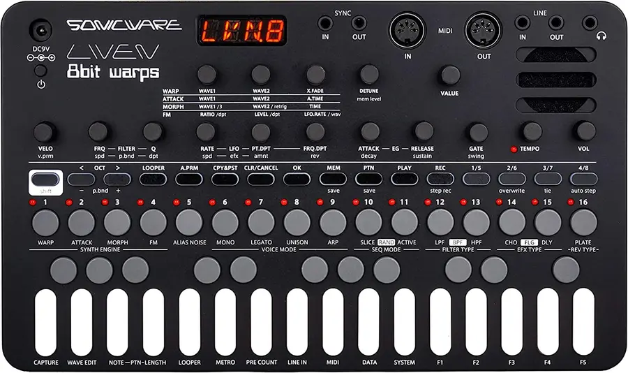 Sonicware LIVEN 8bit warps 