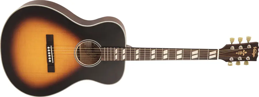 Vintage V130VSB Historic Folk Guitar 