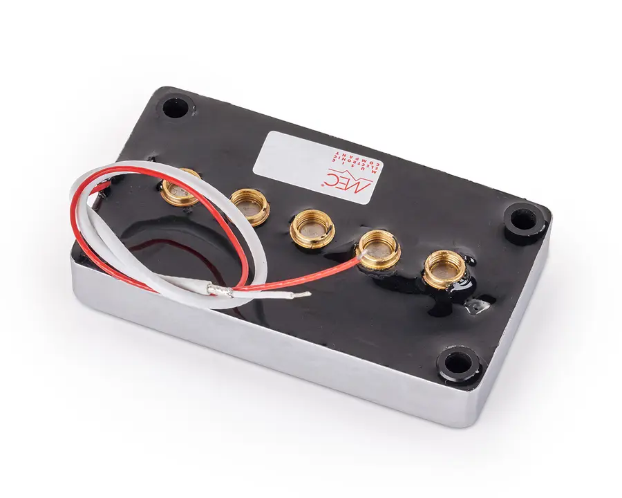 MEC Active Vintage Single Coil Bass Pickup, 5-String, Bridge - Chrome 