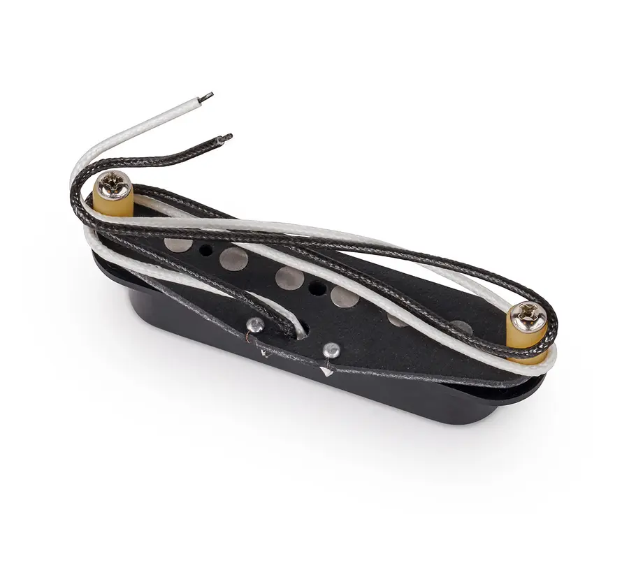 MEC Classic Alnico V Single Coil Guitar Pickup, Neck & Bridge - Black Cover 