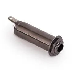 MEC Closed Stereo Jack Socket for Mouning with Jackplates - Black