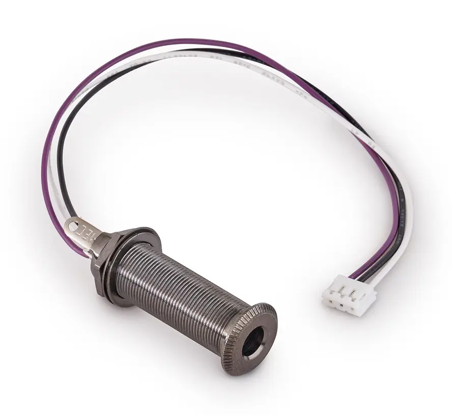 MEC Closed Stereo Jack Socket for Mounting with R4 Connector - Black 
