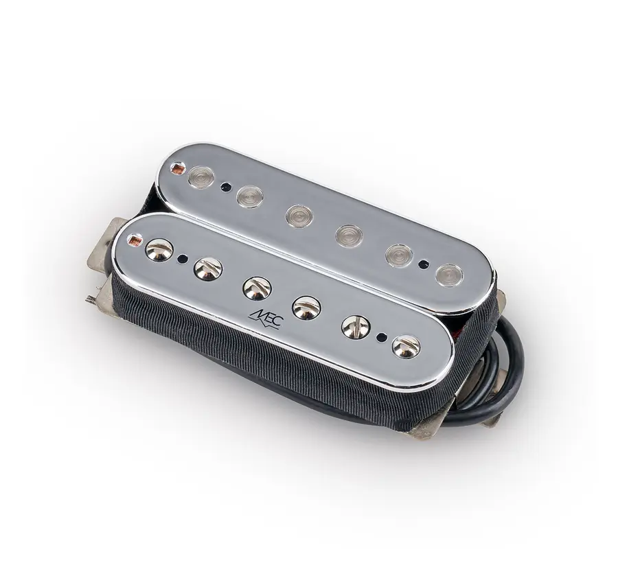 MEC Hot Rod Humbucker Guitar Pickup Bridge, Open Bobbin - Chrome 