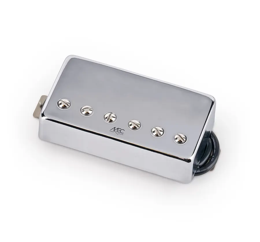 MEC Modern Humbucker Guitar Pickup, Bridge - Chrome Cover 