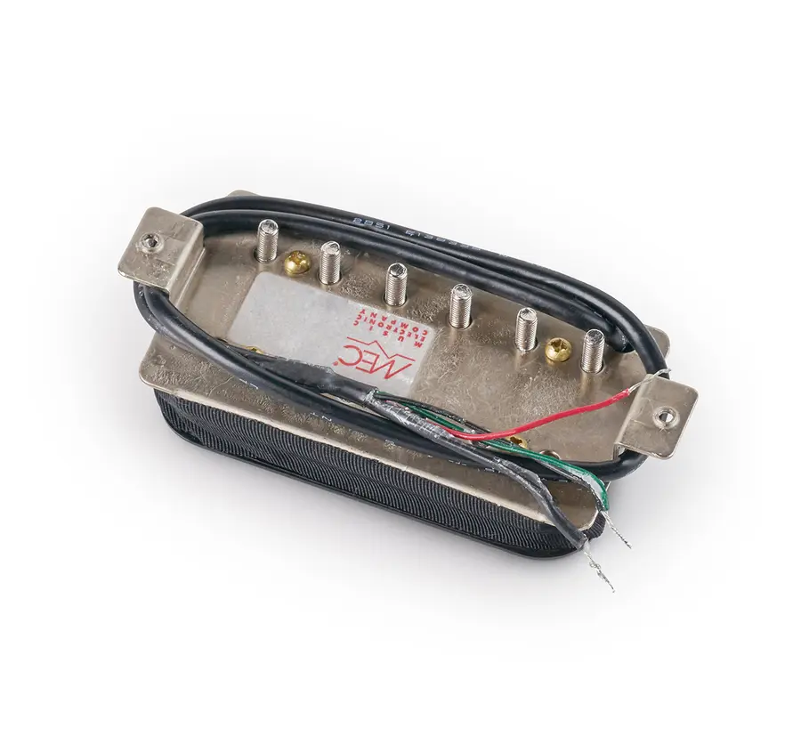 MEC Modern Humbucker Guitar Pickup Bridge, Tremolo Spacing, Black 