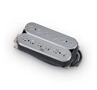 MEC Modern Humbucker Guitar Pickup Tremolo Spacing, Open Bobbin - Chrome