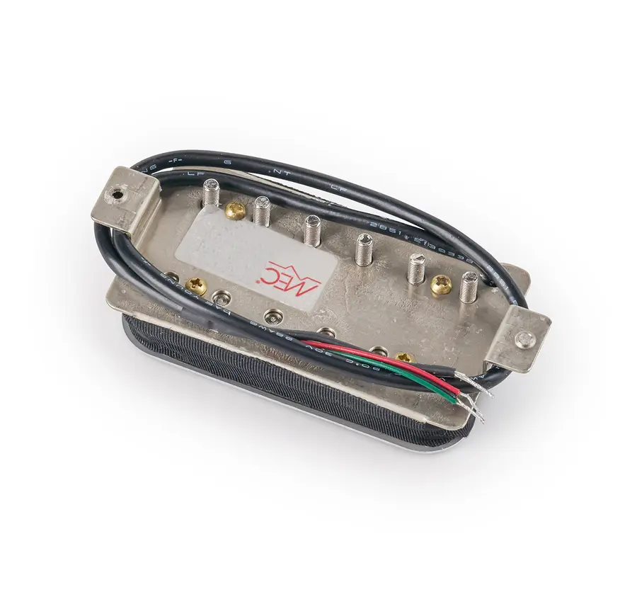 MEC Modern Humbucker Guitar Pickup Tremolo Spacing, Open Bobbin - Chrome 