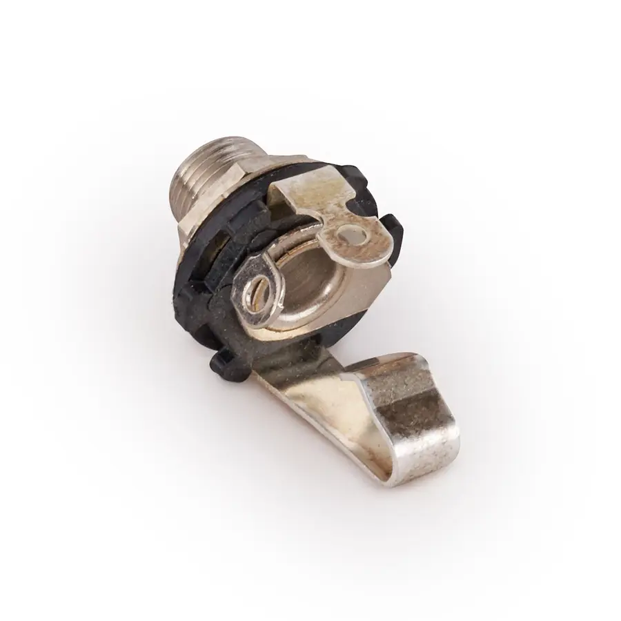 MEC Open 6.3 mm / 1/4 Mono Jack Socket - Chrome 