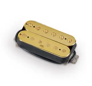 MEC Vintage Alnico II Humbucker Guitar Pickup, Open Bobbin, Neck - Gold
