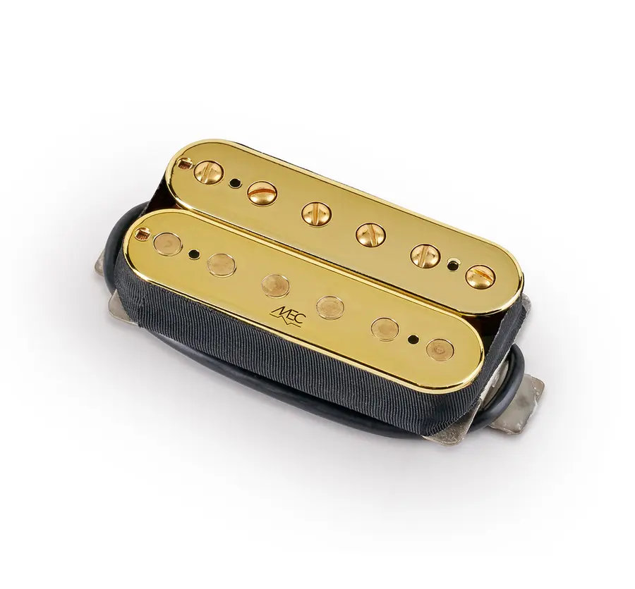 MEC Vintage Alnico II Humbucker Guitar Pickup, Open Bobbin, Neck - Gold 