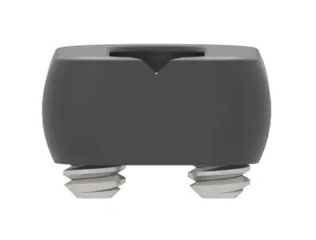 Hipshot 4GSM-RVST-B750 Guitar Saddle Modern Stainless Steel, Short, Black 