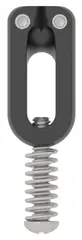 Hipshot 4GSM-RVST-B850 Guitar Saddle Modern Stainless Steel, Medium, Black