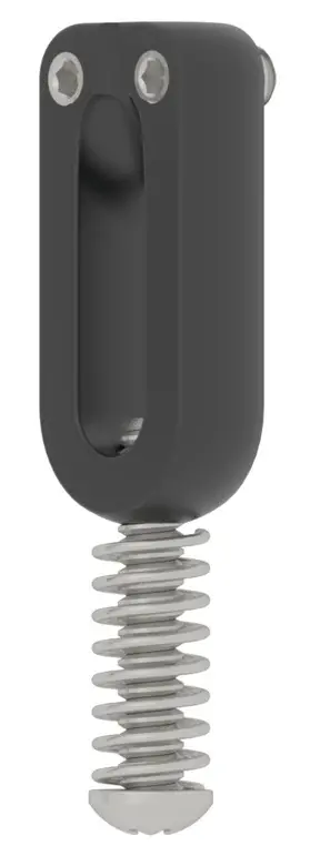 Hipshot 4GSM-RVST-B850 Guitar Saddle Modern Stainless Steel, Medium, Black 