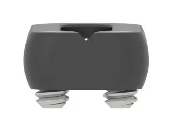 Hipshot 4GSM-RVST-B850 Guitar Saddle Modern Stainless Steel, Medium, Black 