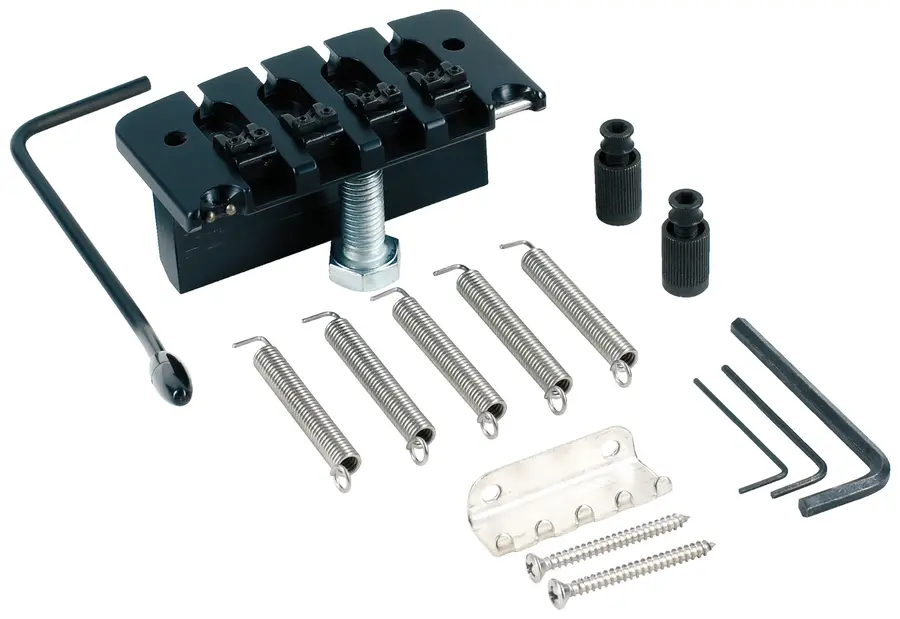Hipshot 4-String Bass Tremolo .750" / 19 mm Spacing - Black 