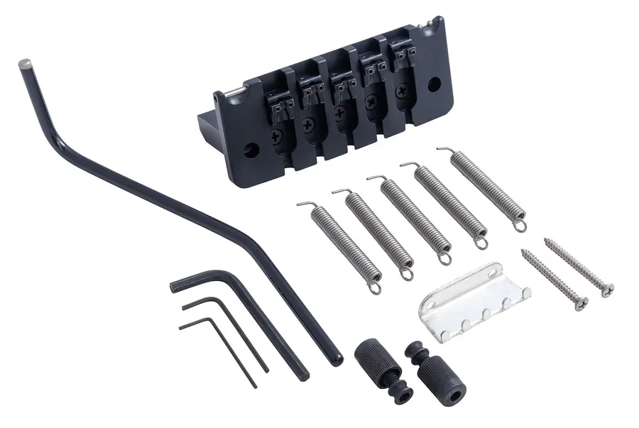 Hipshot 5-String Bass Tremolo .669" / 17 mm Spacing - Black 