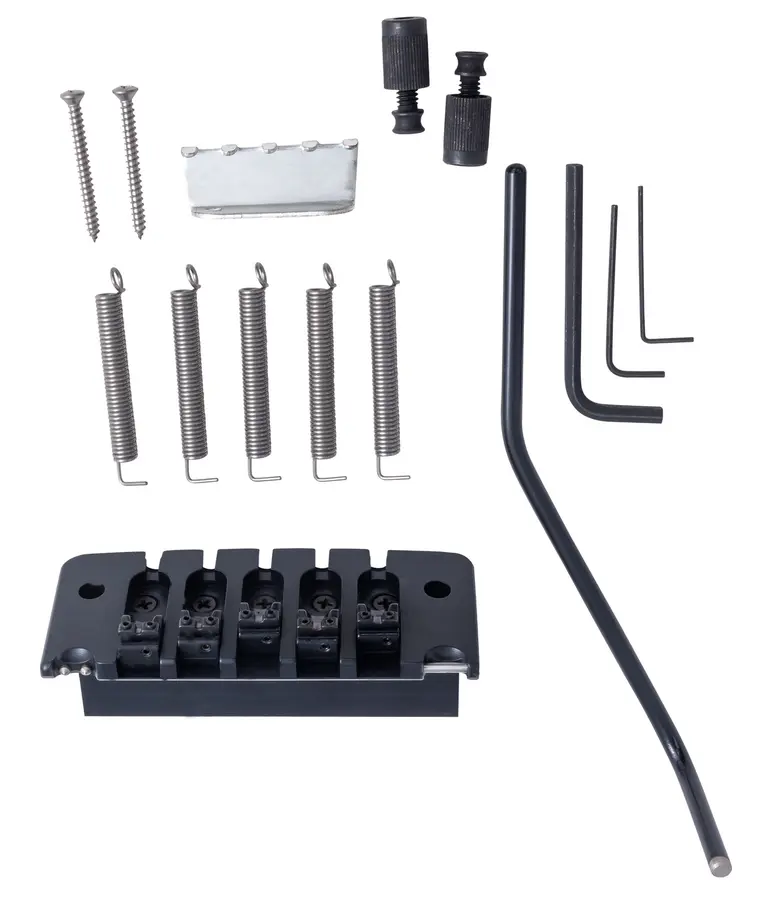 Hipshot 5-String Bass Tremolo .669" / 17 mm Spacing - Black 