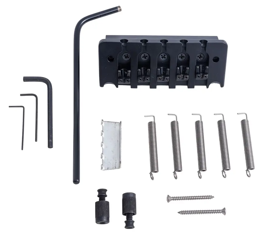 Hipshot 5-String Bass Tremolo .750" / 19 mm Spacing - Black 