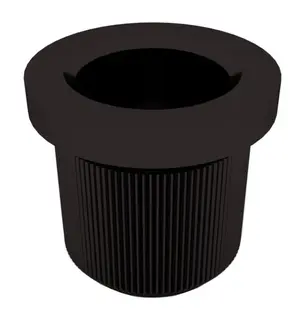 Hipshot 6L150B - Guitar String Ferrules 1 pc. - Black