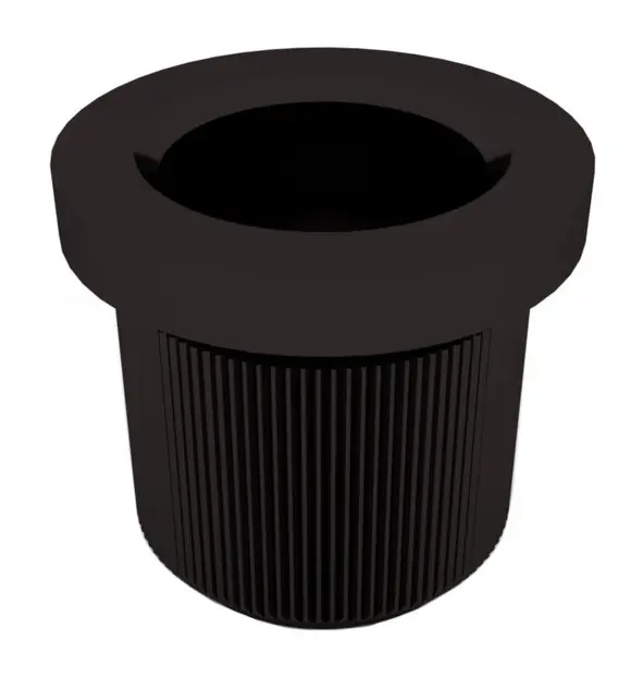 Hipshot 6L150B - Guitar String Ferrules 1 pc. - Black 