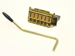 Hipshot 6-String US Flat Plate Tremolo Bridge - Gold
