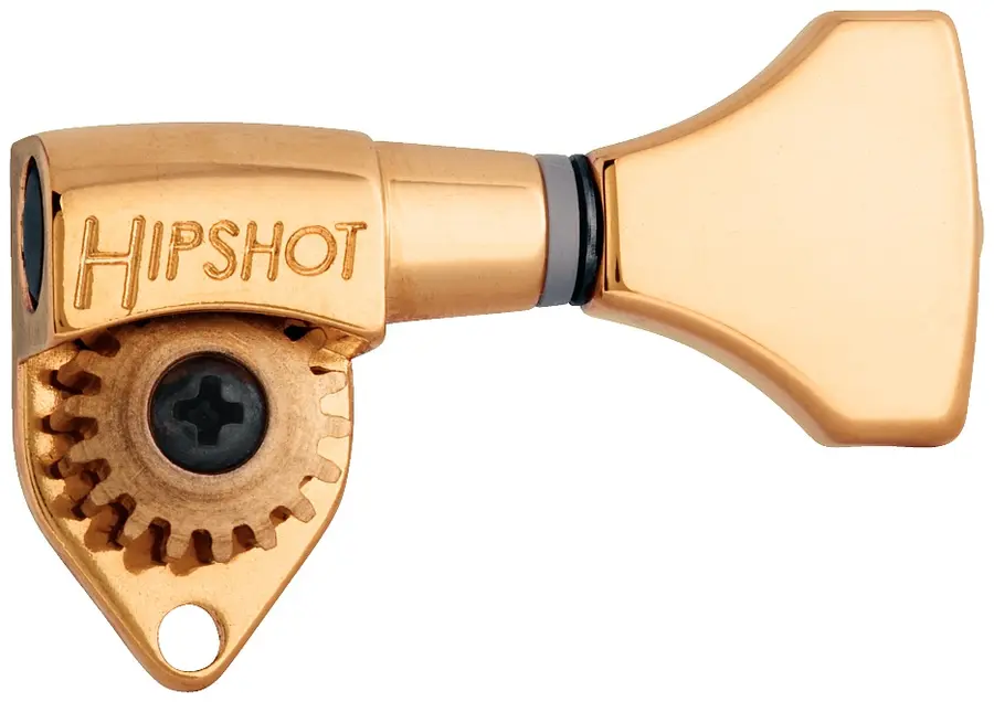 Hipshot Classic Open Guitar Tuning Machines - Bass Side (Left) - Gold 