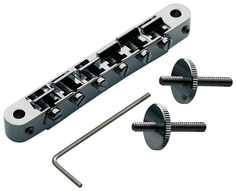 TonePros AVR2 C - Tune-O-Matic Bridge (Vintage ABR-1 Replacement) - Chrome 