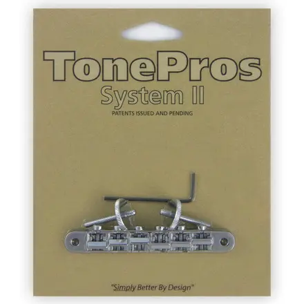 TonePros AVR2 C - Tune-O-Matic Bridge (Vintage ABR-1 Replacement) - Chrome 