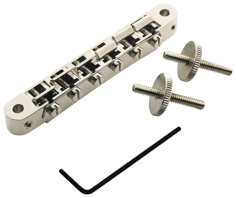 TonePros AVR2 N - Tune-O-Matic Bridge (Vintage ABR-1 Replacement) - Nickel 