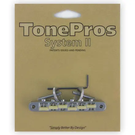 TonePros AVR2G C - Tune-O-Matic Bridge (Vintage ABR-1 Replacement) - Chrome 
