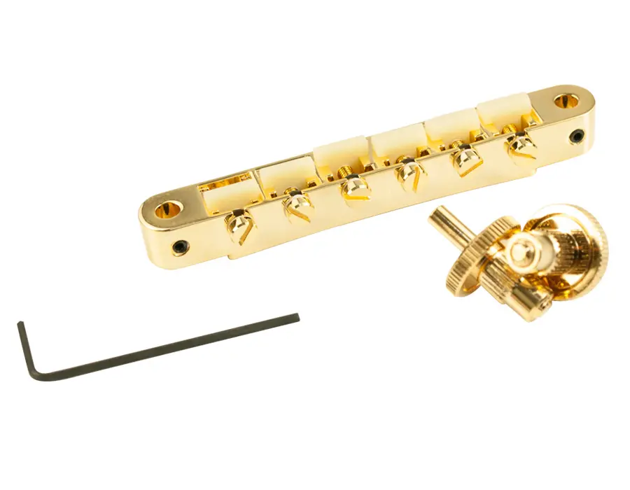 TonePros AVR2G G - Tune-O-Matic Bridge (Vintage ABR-1 Replacement) - Gold 