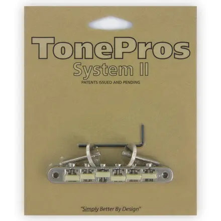 TonePros AVR2G N - Tune-O-Matic Bridge (Vintage ABR-1 Replacement) - Nickel 