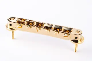TonePros AVR2P G - Tune-O-Matic Bridge (Vintage ABR-1 Replacement) - Gold