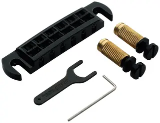 TonePros AVT2G B - Wraparound Bridge with SS1 Locking Studs - Black