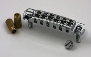 TonePros AVT2G C - Wraparound Bridge with SS1 Locking Studs - Chrome