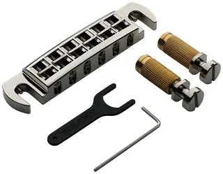 TonePros AVT2G N - Wraparound Bridge with SS1 Locking Studs - Nickel