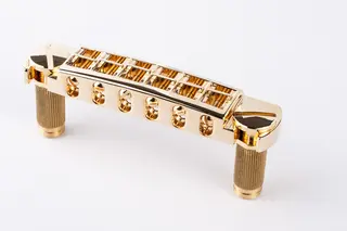 TonePros AVT2M G - Wraparound Bridge with MSPRS Locking Studs - Gold