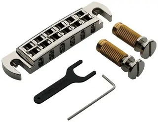 TonePros AVT2P N - Wraparound Bridge with SPRS2 Locking Studs - Nickel