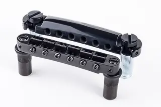 TonePros LPM02 B - Metric Tune-O-Matic Bridge and Tailpiece Set - Black