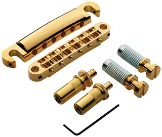TonePros LPM02 G - Metric Tune-O-Matic Bridge and Tailpiece Set - Gold