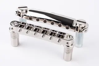 TonePros LPM02 N - Metric Tune-O-Matic Bridge and Tailpiece Set - Nickel
