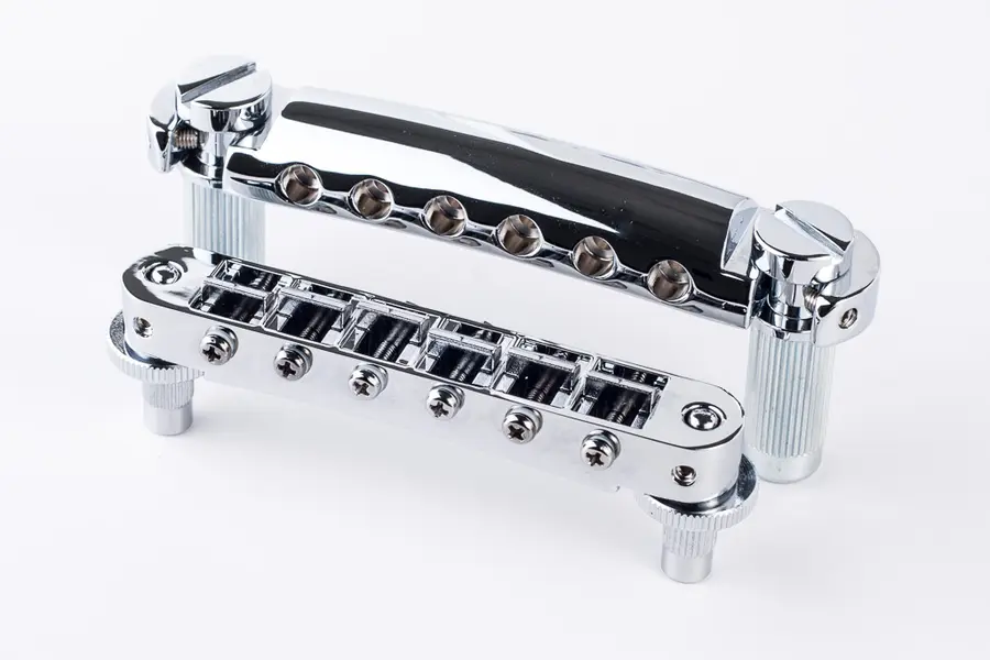 TonePros LPM04 C - Standard Tune-O-Matic Bridge and Tailpiece Set - Chrome 