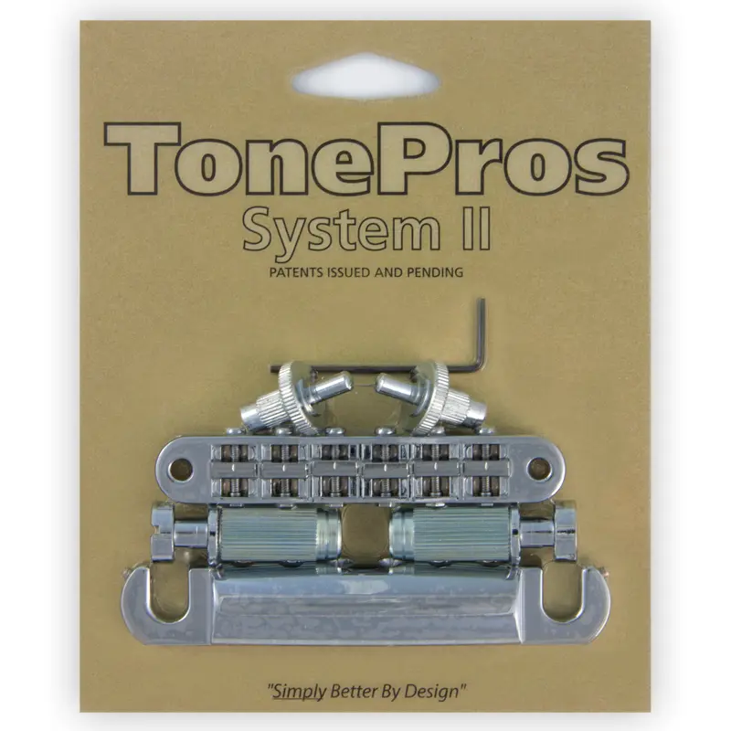 TonePros LPM04 C - Standard Tune-O-Matic Bridge and Tailpiece Set - Chrome 