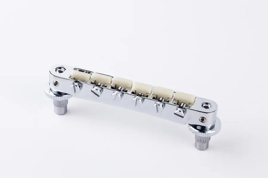 TonePros NVR2G C - Tune-O-Matic Bridge with G Formula Saddles - Chrome 