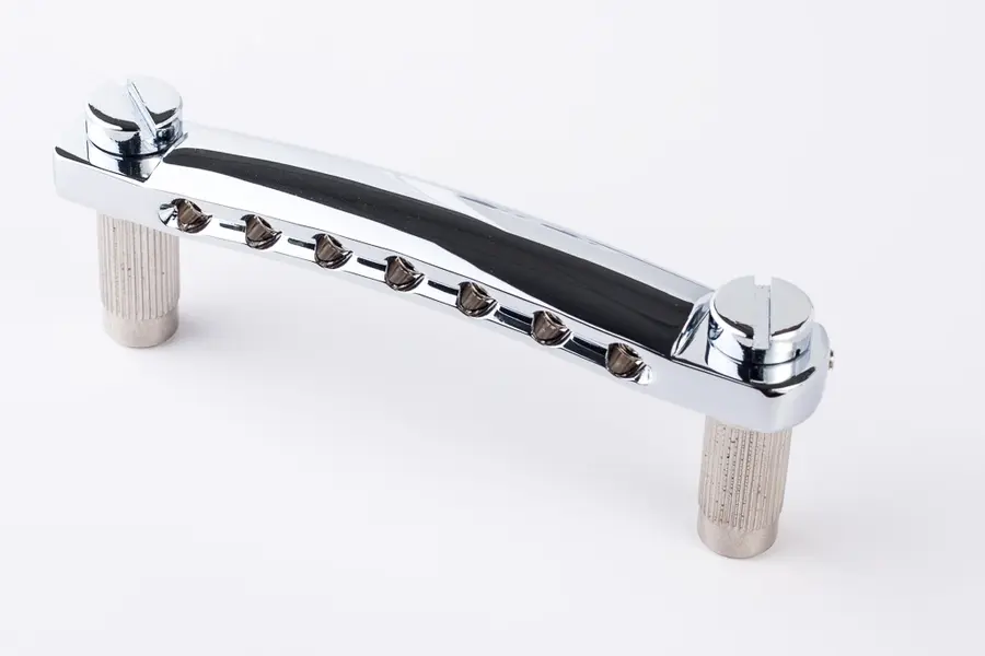 TonePros T7Z C 7-String Metric Tailpiece (Locking Stop Bar) - Chrome 