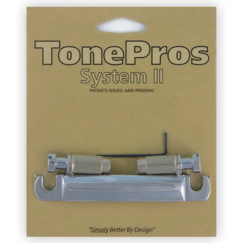 TonePros T7Z C 7-String Metric Tailpiece (Locking Stop Bar) - Chrome 