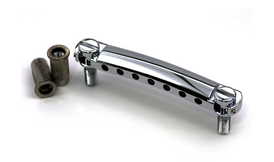 TonePros T7Z C 7-String Metric Tailpiece (Locking Stop Bar) - Chrome 