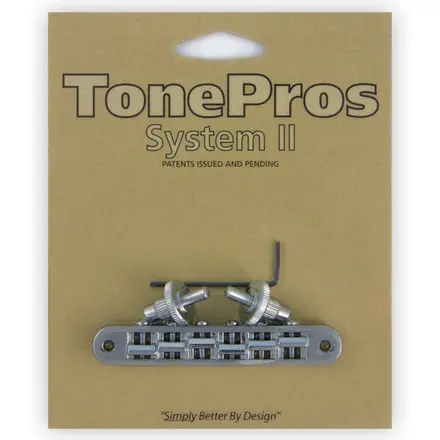 TonePros TP6 C - Standard Tune-O-Matic Bridge (Small Posts) - Chrome 